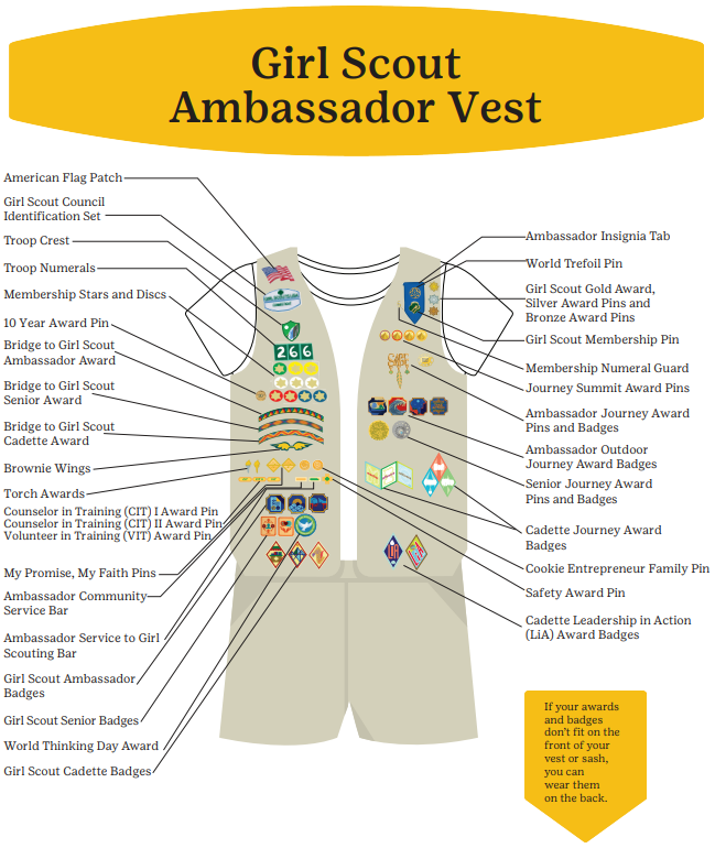 Girl Scout Ambassador Vest