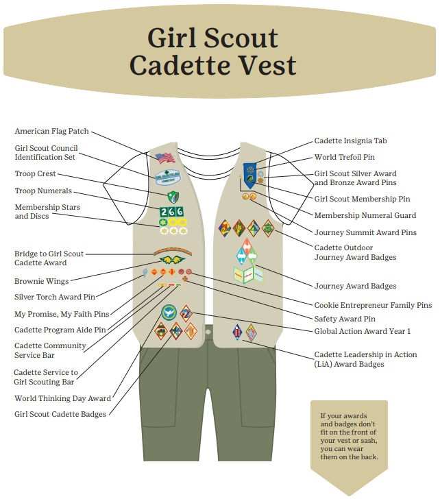 Girl Scout Cadette Vest